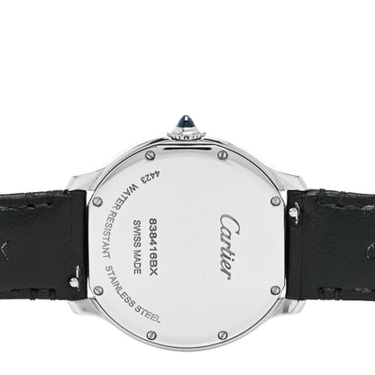 Cartier Stainless Steel Calfskin 36mm Ronde Must de Cartier Quartz Watch 4 of 5