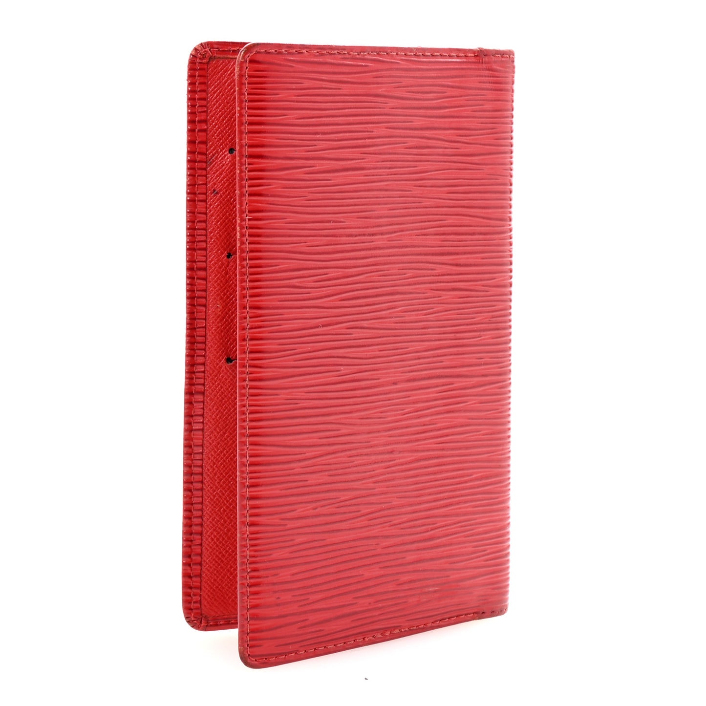 Epi Checkbook Cover Castilian Red