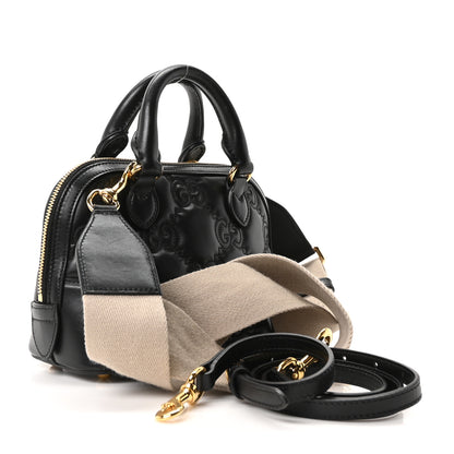 Gucci Calfskin GG Matelasse Mini Top Handle Bag Black 3 of 10