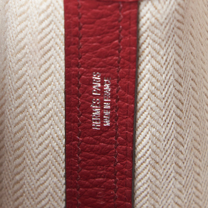 Hermes Vache Country Garden Party 36 MM Rouge Grenat 8 of 9