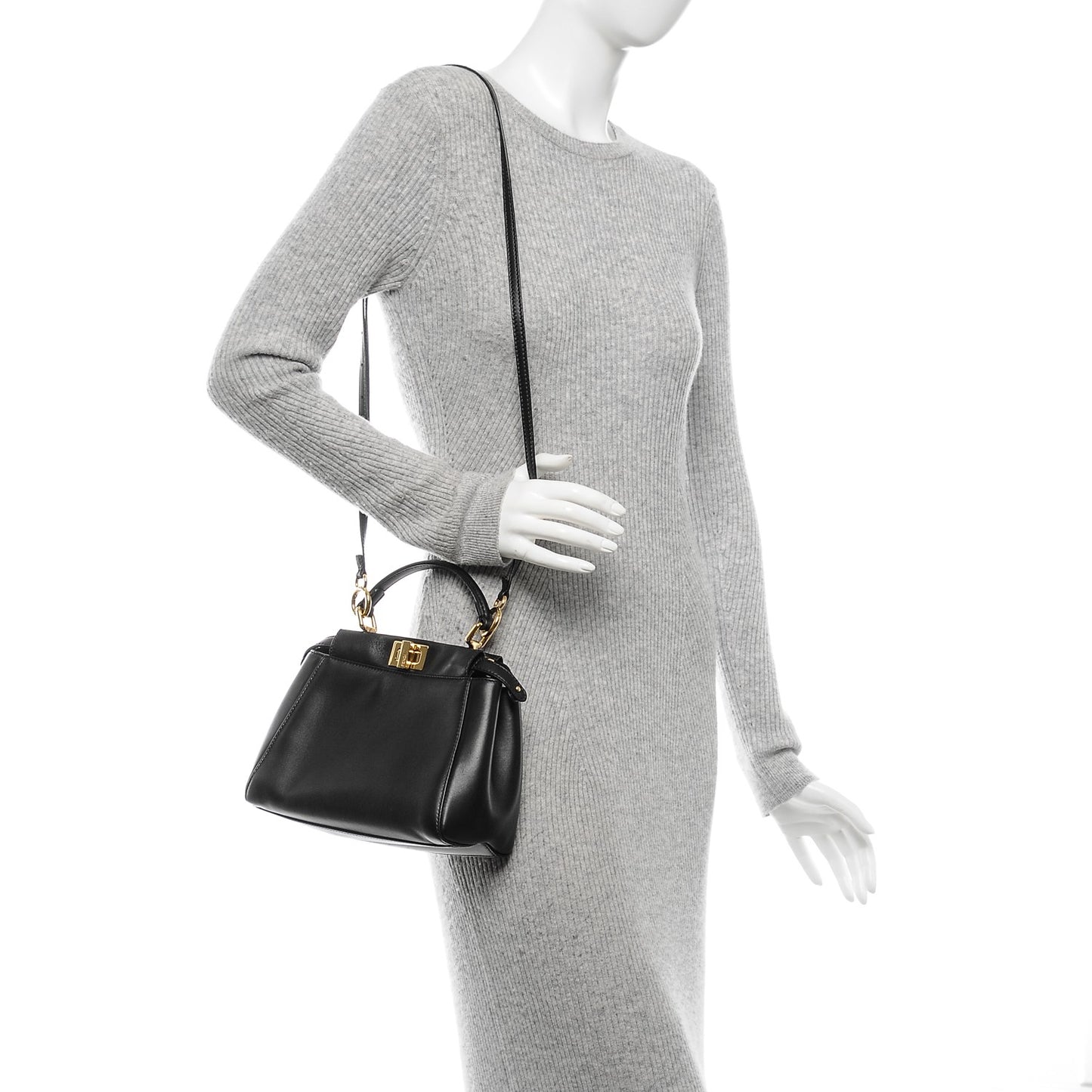 Nappa Mini Peekaboo Iconic Satchel Black