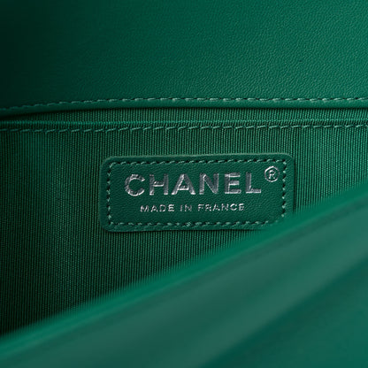 Chanel Lambskin Quilted Medium Boy Flap Green 6 of 10