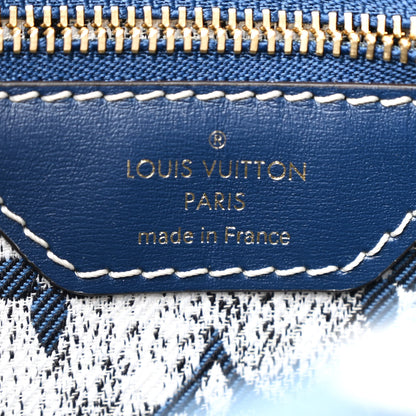 Louis Vuitton Monogram Jacquard Denim Speedy Bandouliere 25 Bleu 6 of 10