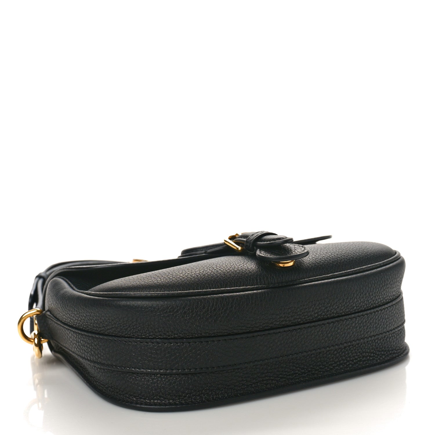 Christian Dior Grained Calfskin Medium Bobby Flap Black 4 of 10