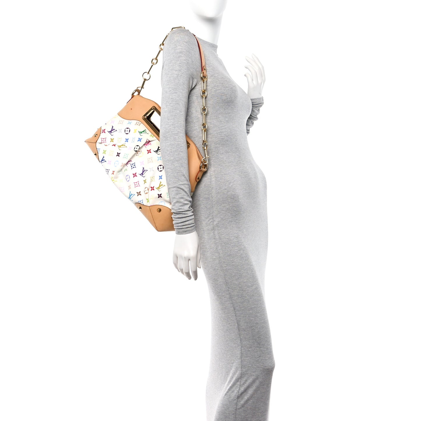 Monogram Multicolor Judy MM White