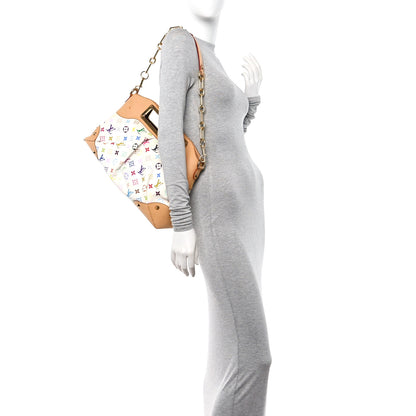 Louis Vuitton Monogram Multicolor Judy MM White 2 of 15