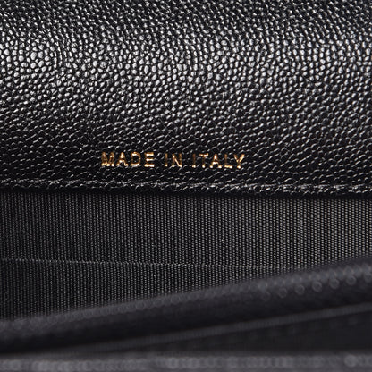 Chanel Caviar Quilted Boy Square Wallet on Chain WOC Black 8 of 11