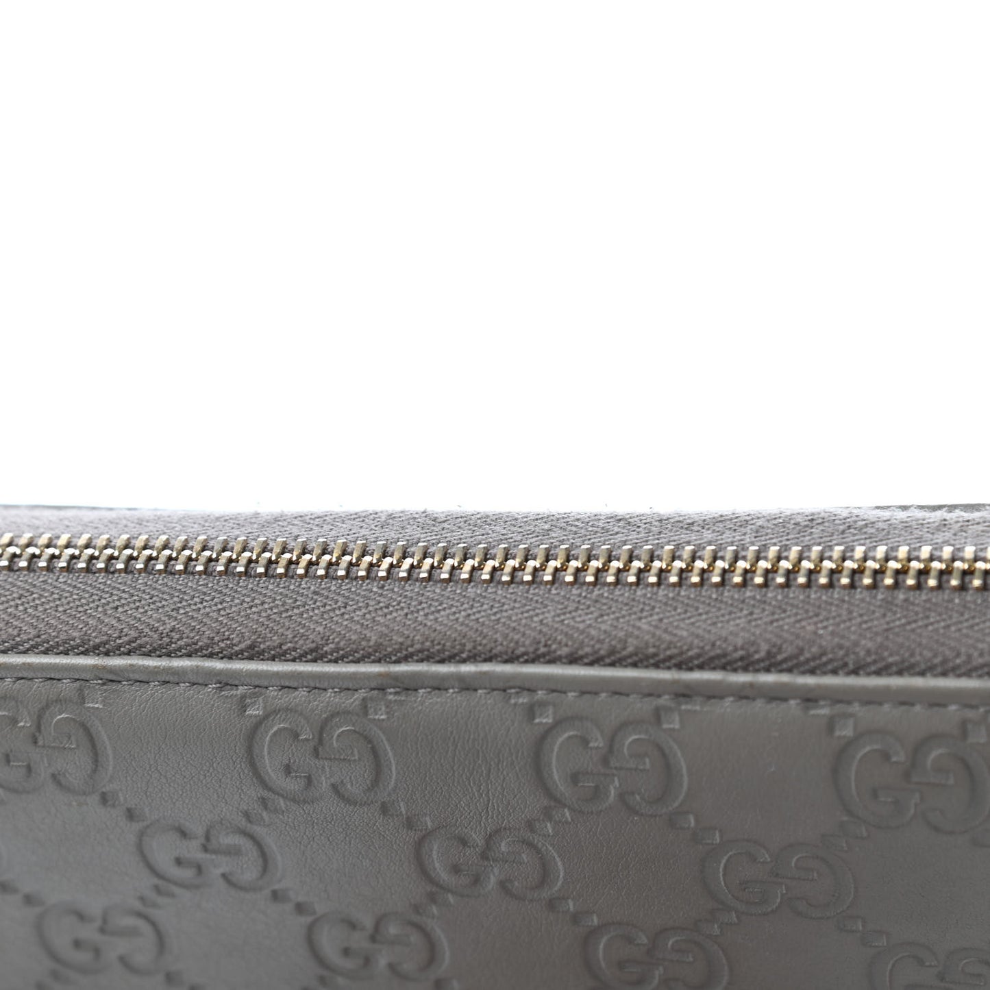 Guccissima Signature Microguccissima Bree Zip Around Wallet Storm Grey