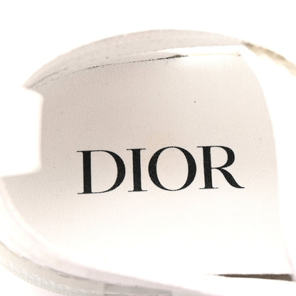 Christian Dior PVC Oblique Embossed Womens B23 Low Top Sneakers 37 White 8 of 10