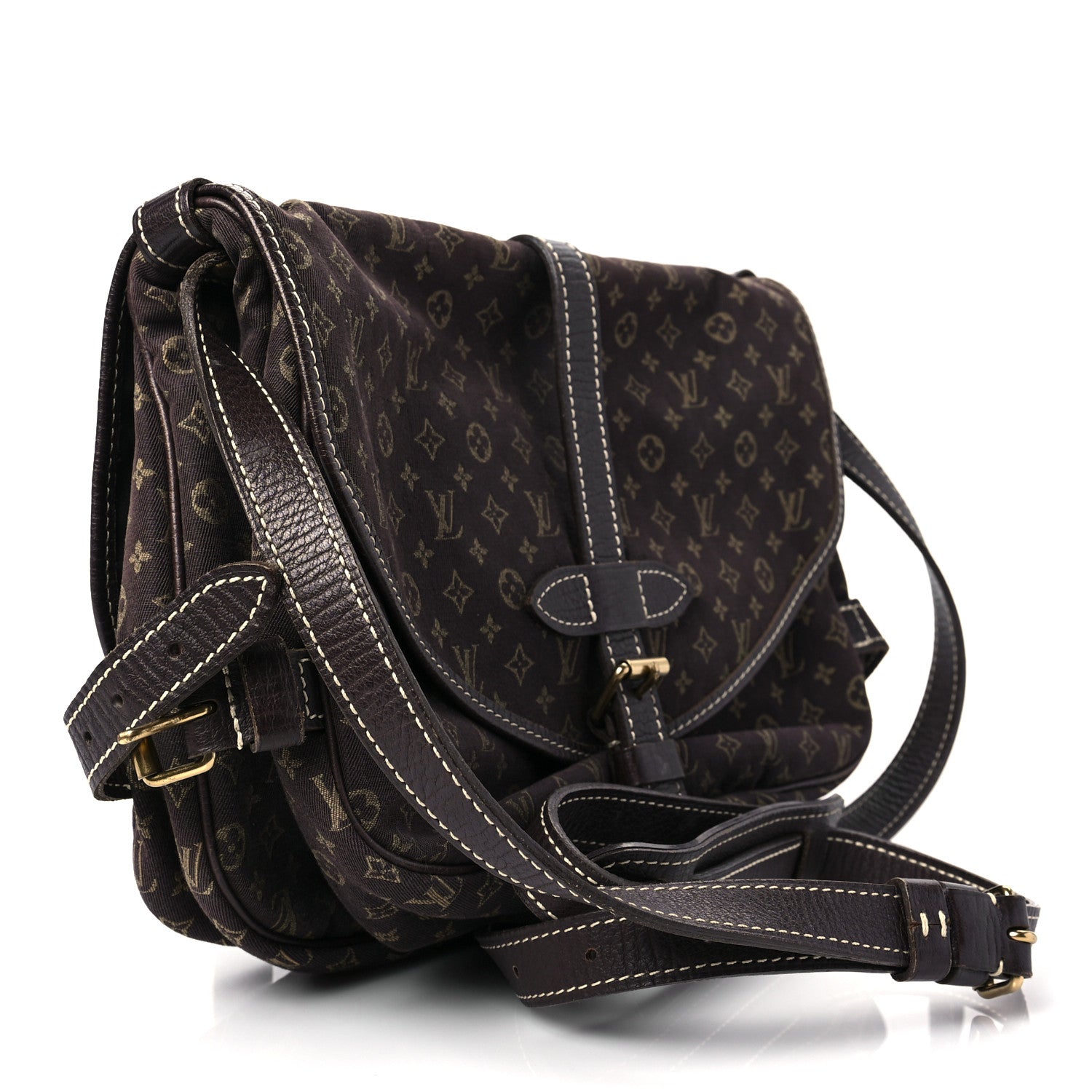Louis Vuitton Monogram Mini Lin Saumur Ebene 3 of 6