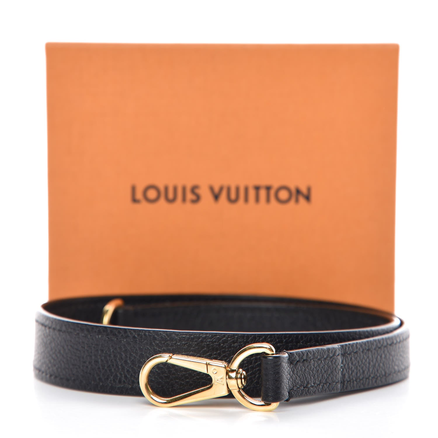 Louis Vuitton Calfskin Bagatelle Shoulder Strap Black 5 of 5