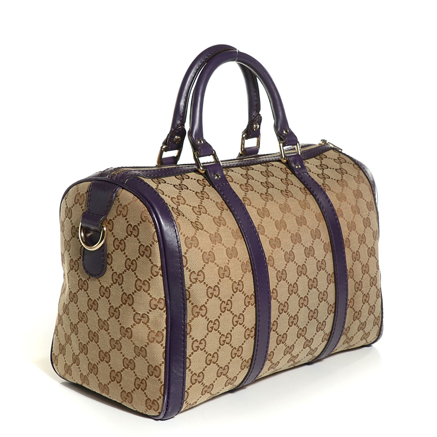 Gucci Monogram Medium Joy Boston Purple 12 of 18