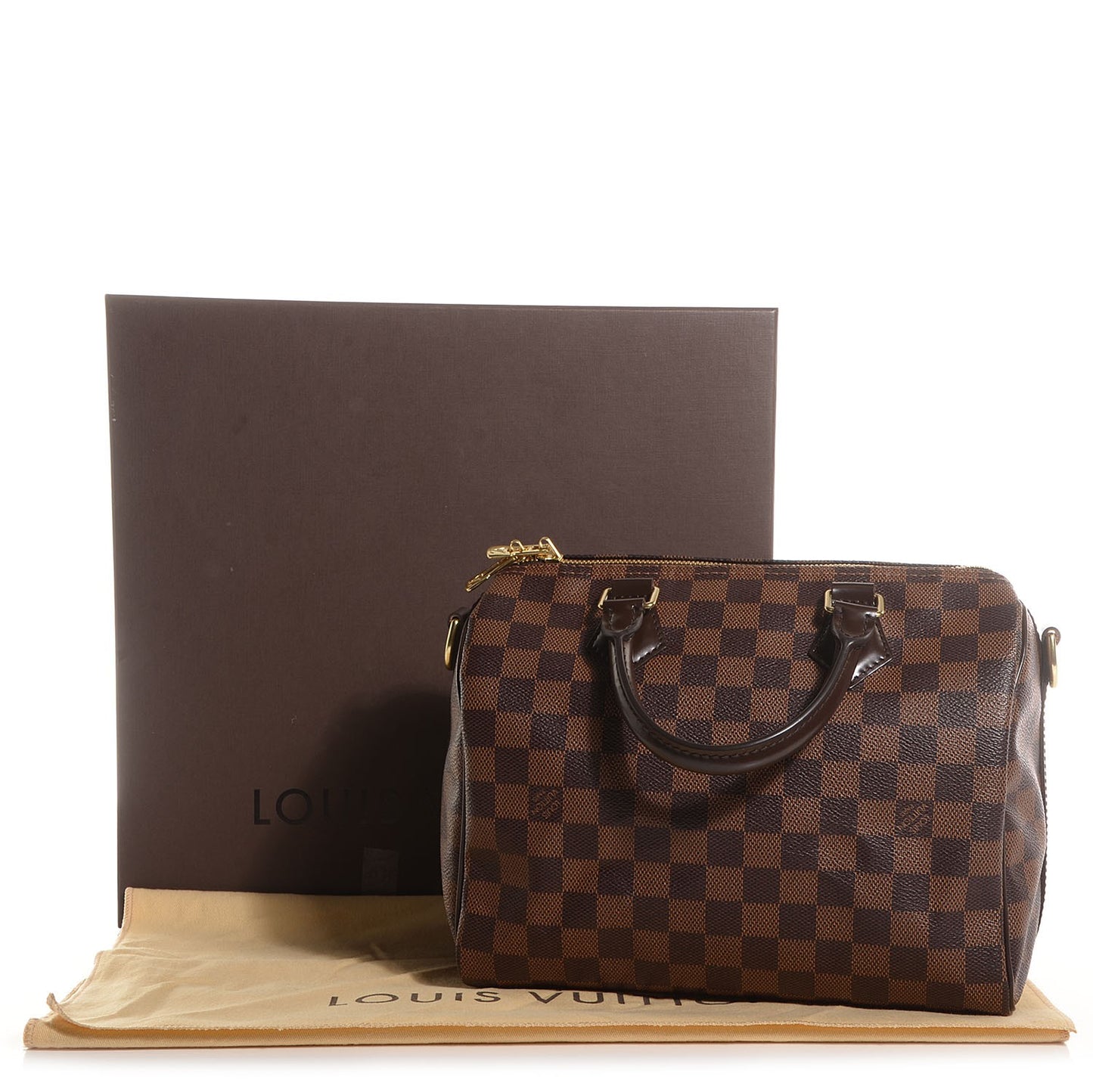 Damier Ebene Speedy Bandouliere 25