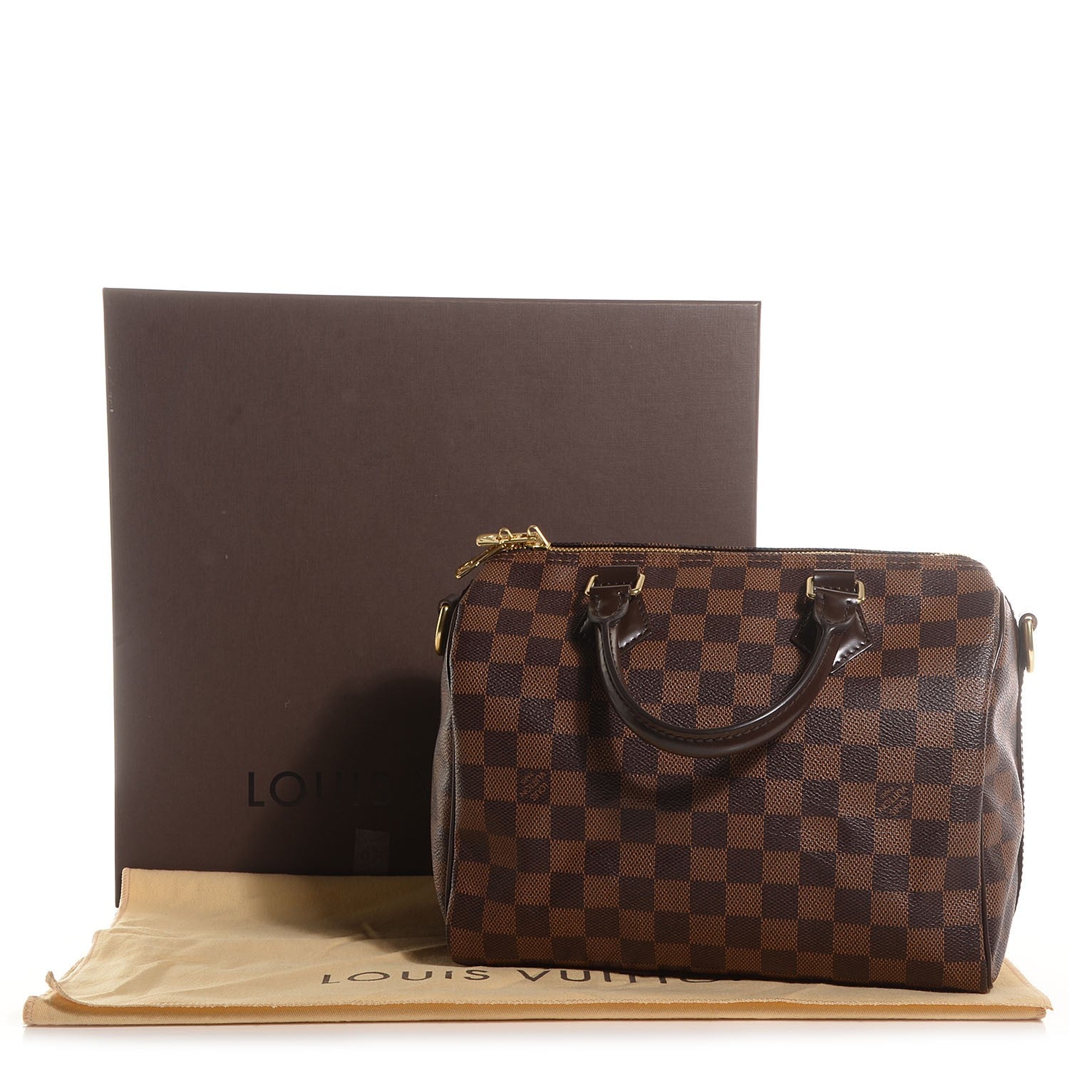 Louis Vuitton Damier Ebene Speedy Bandouliere 25 9 of 9