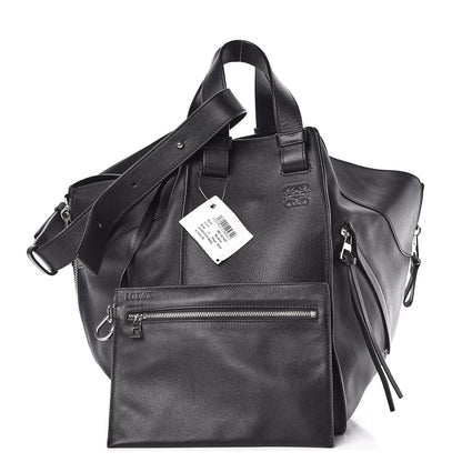 Loewe Calfskin Medium Hammock Shoulder Bag Black 1 of 11