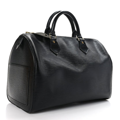 Louis Vuitton Epi Speedy 30 Black 3 of 11