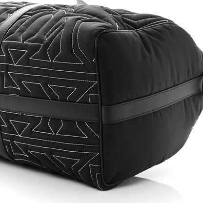 Louis Vuitton Nylon Embroidered Keepall Bandouliere 50 Black 10 of 10
