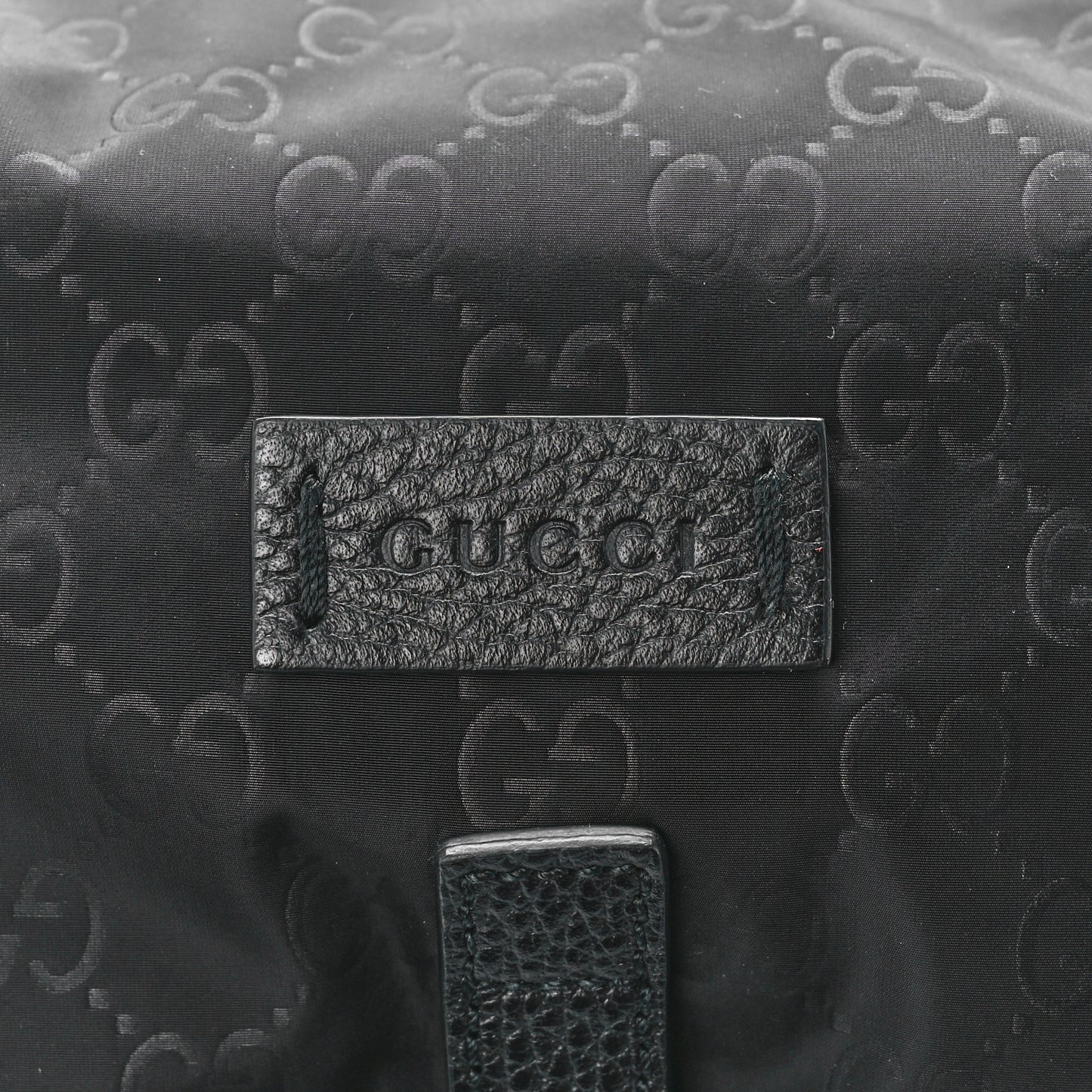 Nylon Monogram Medium Light Single Buckle Backpack Black