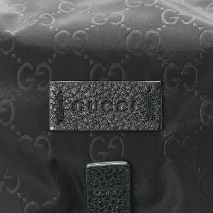 Gucci Nylon Monogram Medium Light Single Buckle Backpack Black 8 of 12