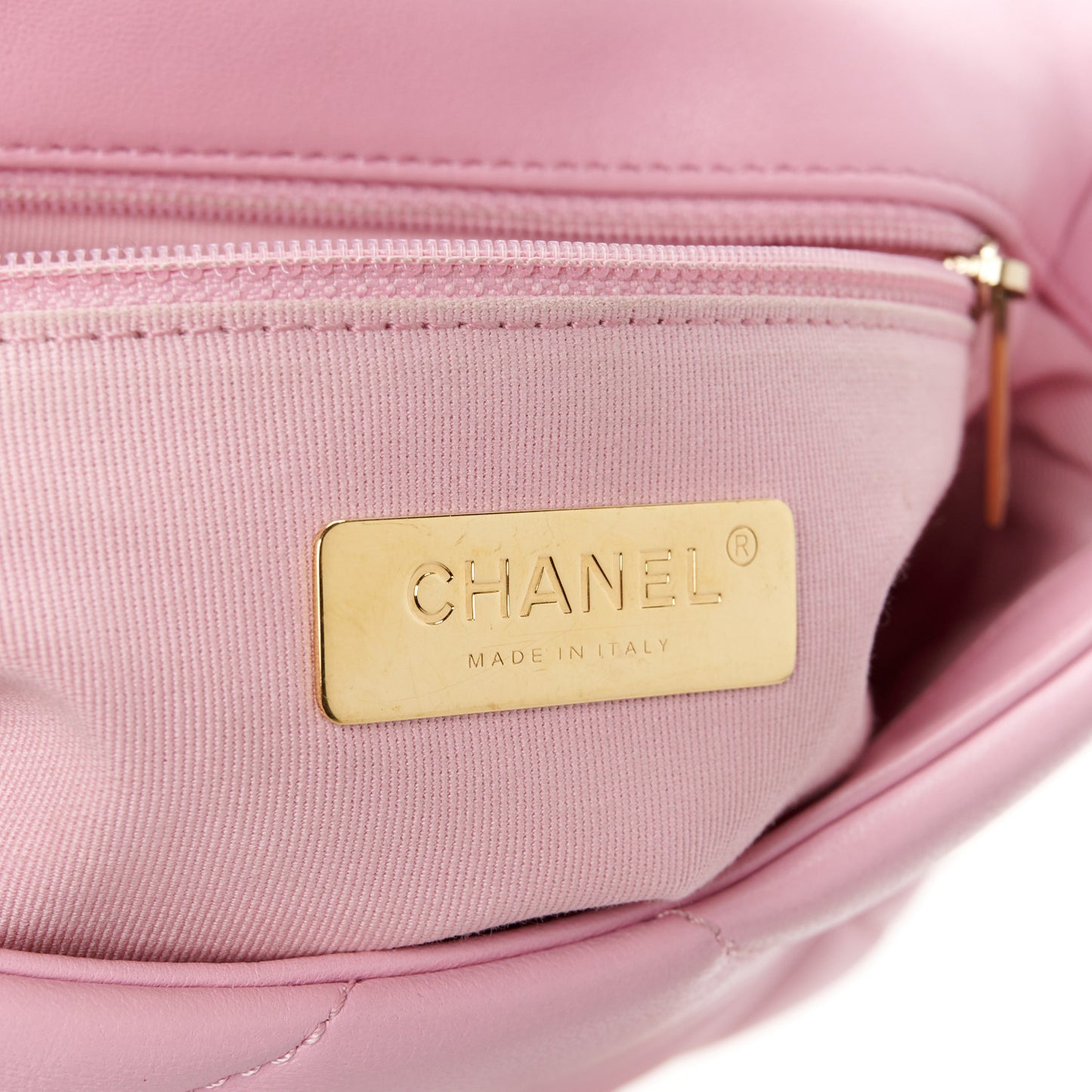 Lambskin Quilted Medium Chanel 19 Flap Pink