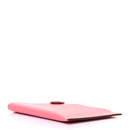Hermes Chevre Mysore Tarmac PM Passport Holder Rose Confetti 4 of 7