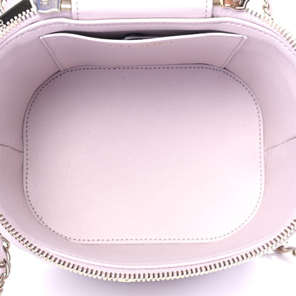 Chanel Lambskin Quilted Trendy Vanity Case Lilac 4 of 4