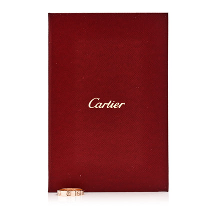 Cartier 18K Pink Gold 3.5mm LOVE Wedding Band Ring 50 5.25 5 of 5