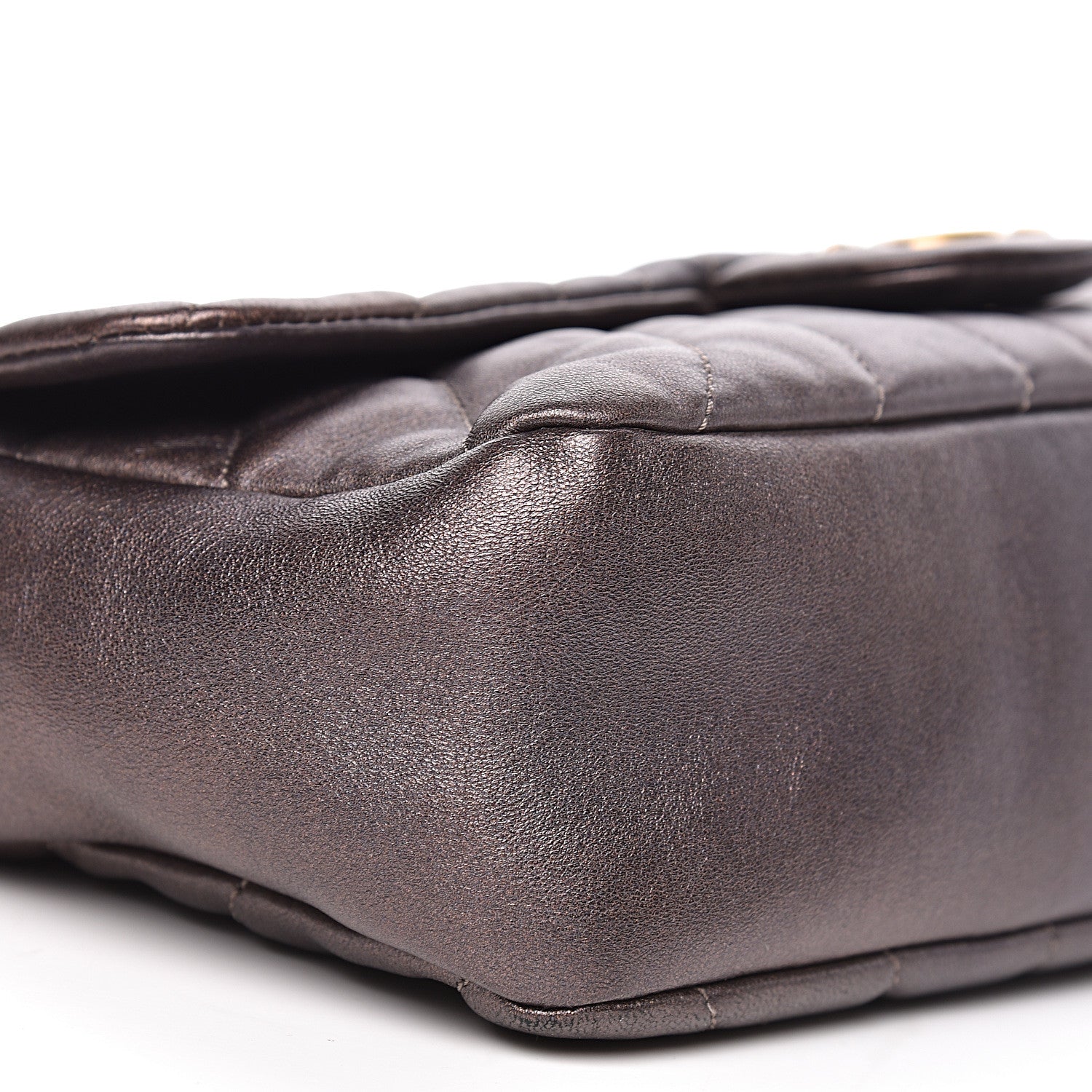 Chanel Metallic Calfskin Degrade East West Flap Bronze 9 of 10