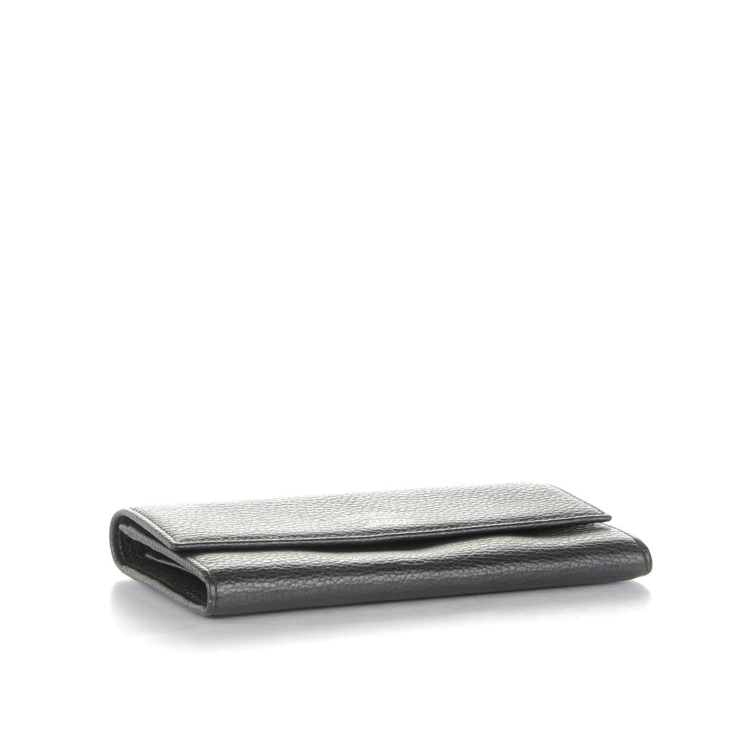 Gucci Dollar Calfskin Swing Continental Wallet Black 4 of 7