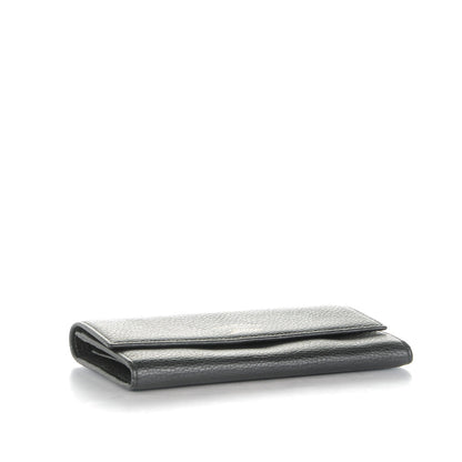 Gucci Dollar Calfskin Swing Continental Wallet Black 4 of 7