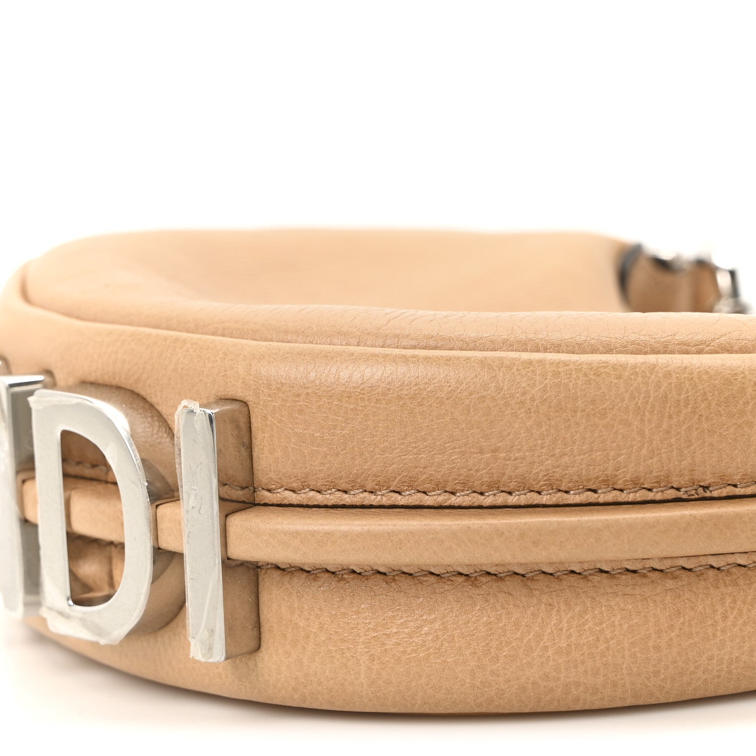 Fendi Vitello Grace Nano Fendigraphy Hobo Charm Miele Scuro