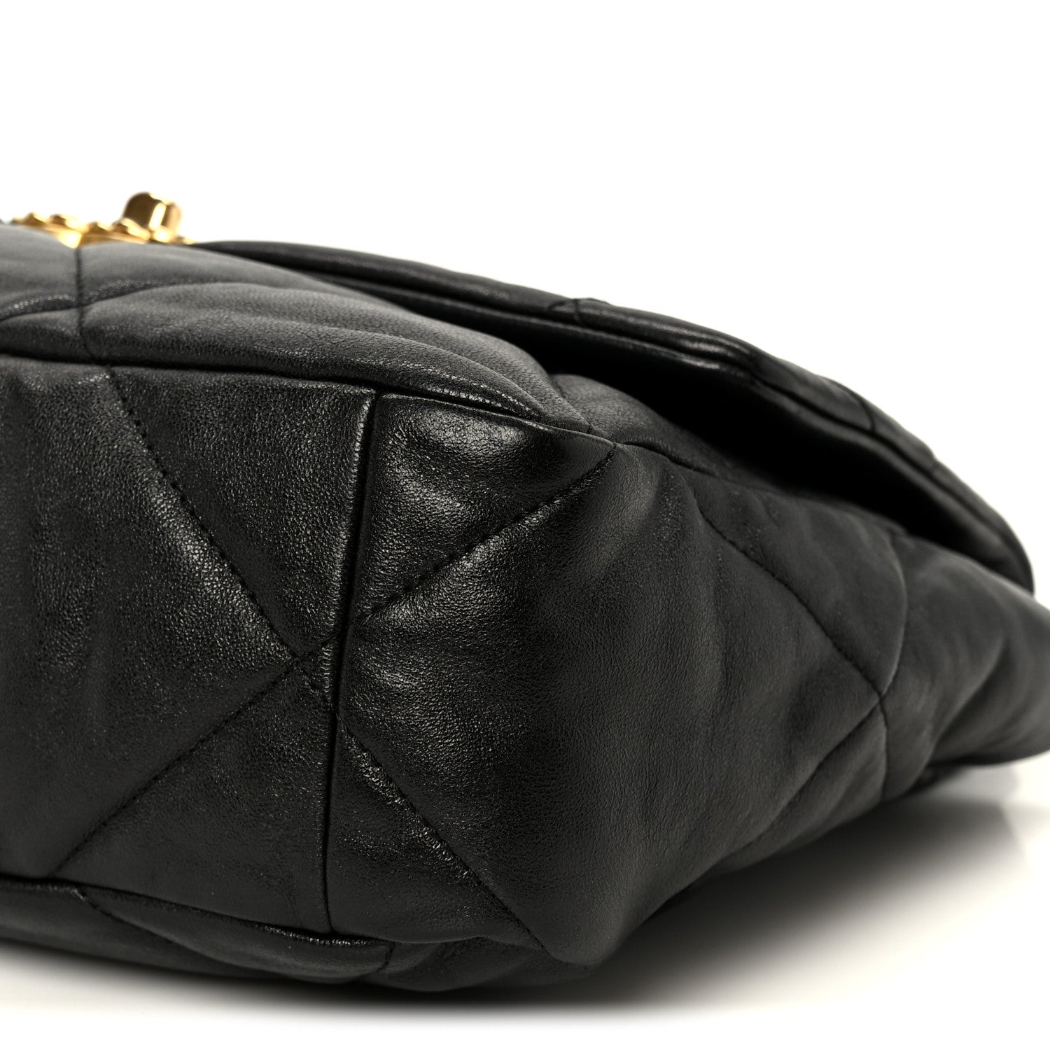 Chanel Goatskin Quilted Large Chanel 19 Flap Black 10 of 10