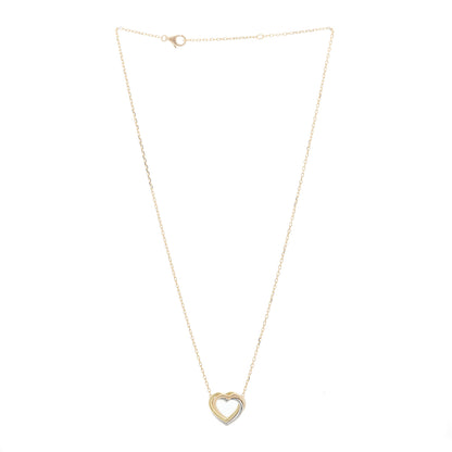 Cartier 18K Pink Yellow White Gold Trinity Heart Necklace 3 of 5