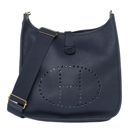 Hermes Taurillon Clemence Evelyne III PM Bleu Nuit 1 of 10