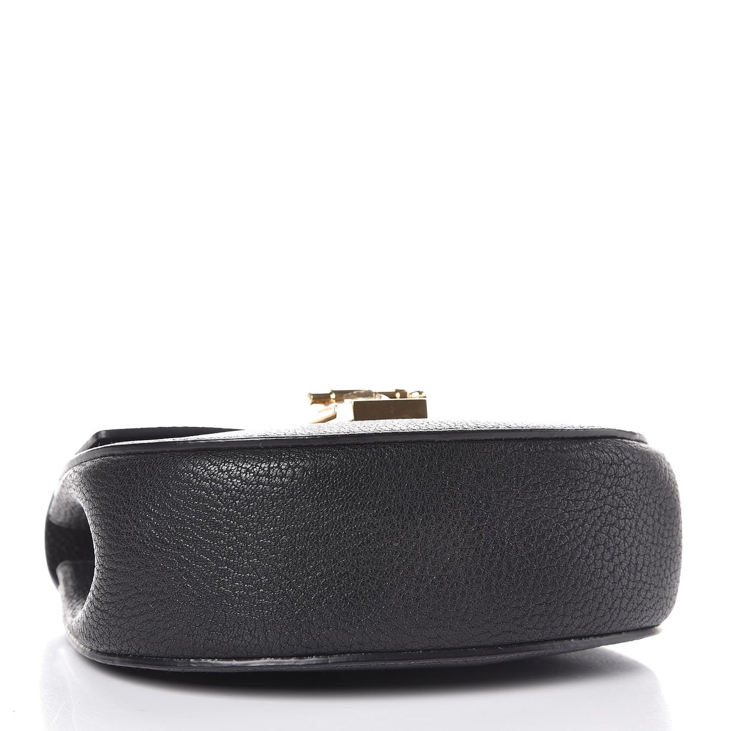 Grained Lambskin Mini Drew Shoulder Bag Black