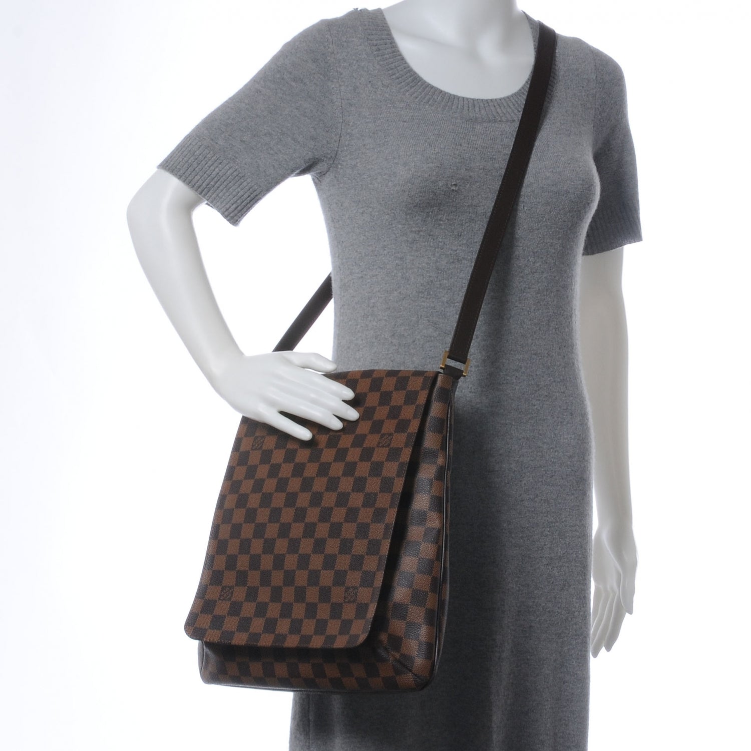 Louis Vuitton Damier Ebene Musette GM 2 of 7
