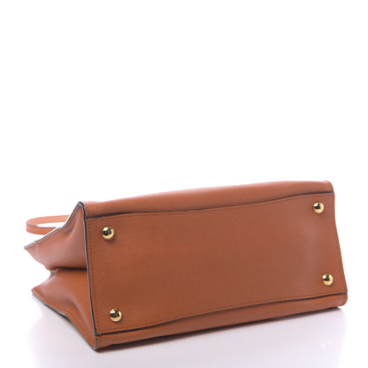 Prada Saffiano Soft Triple Pocket Tote Papaya 4 of 12