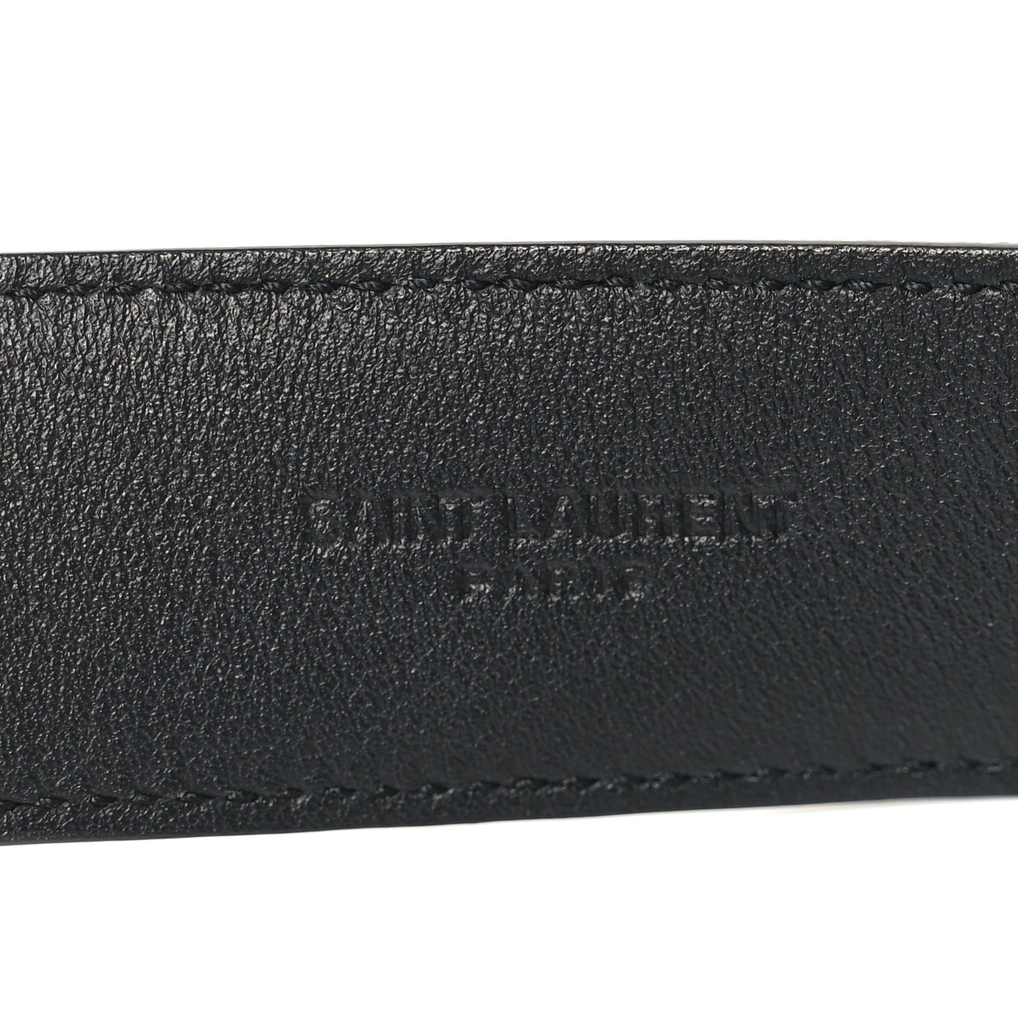 Lambskin Monogram Cassandre Square Buckle Belt 85 34 Black