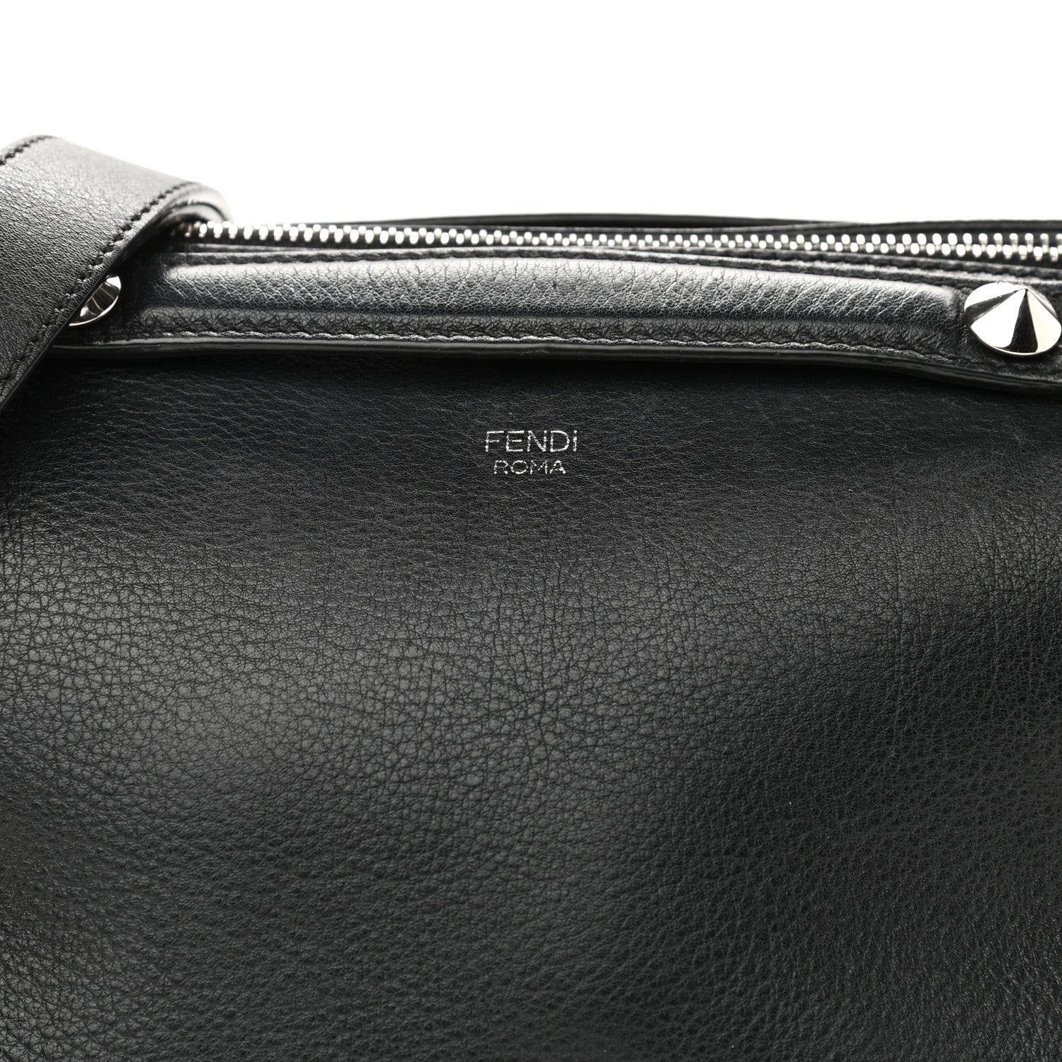 Fendi Vitello Dolce Medium By The Way Boston Bag Black 8 of 11