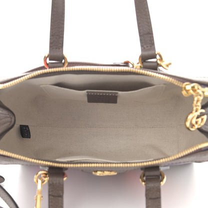 Gucci GG Supreme Monogram Equestrian Web Small Ophidia Tote Bag Beige Multicolor New Acero 5 of 10