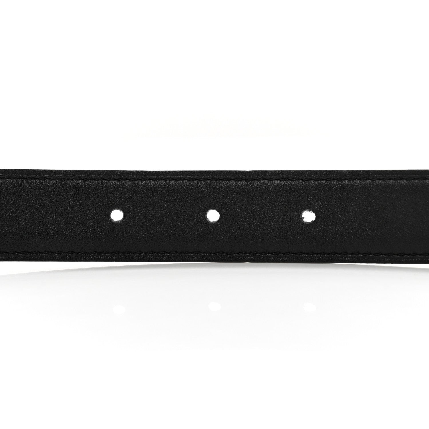 Hermes Swift Epsom 24mm Mini Constance H Belt 80 32 Black Etoupe 4 of 8