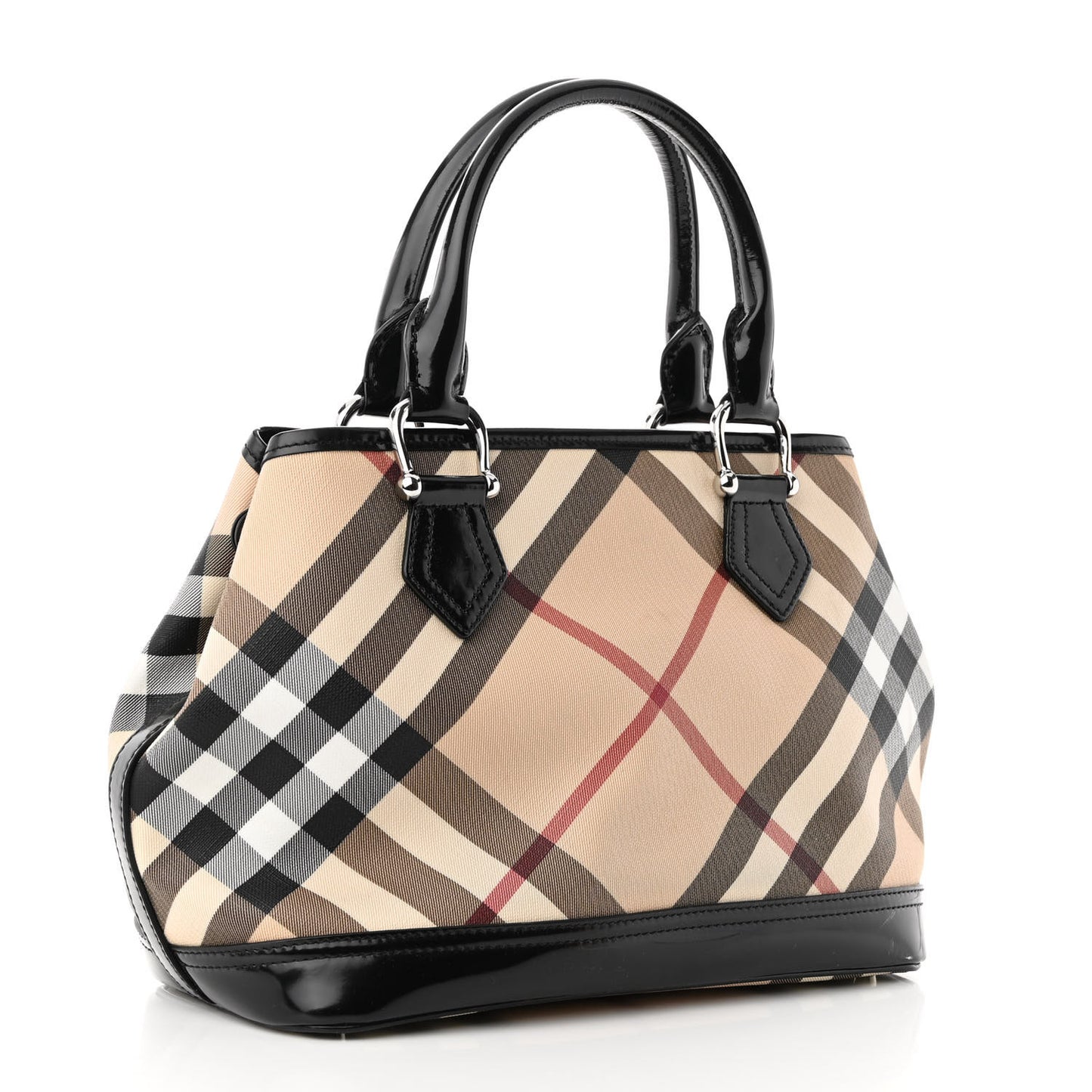 Nova Check Medium Tote Black