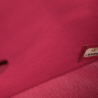 Chanel Patent Quilted Mini Square Flap Fuchsia 7 of 7