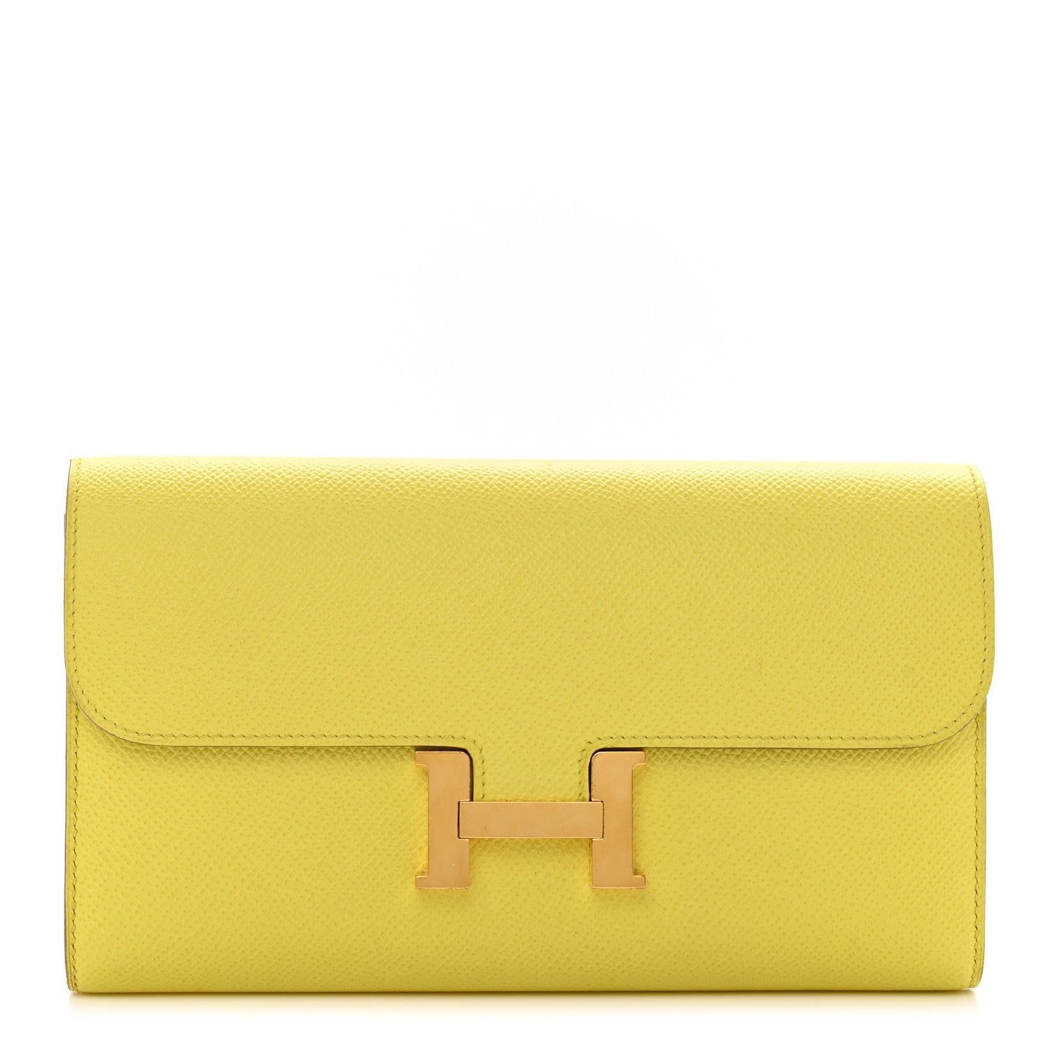 Hermes Epsom Constance Long Wallet Lime 1 of 9