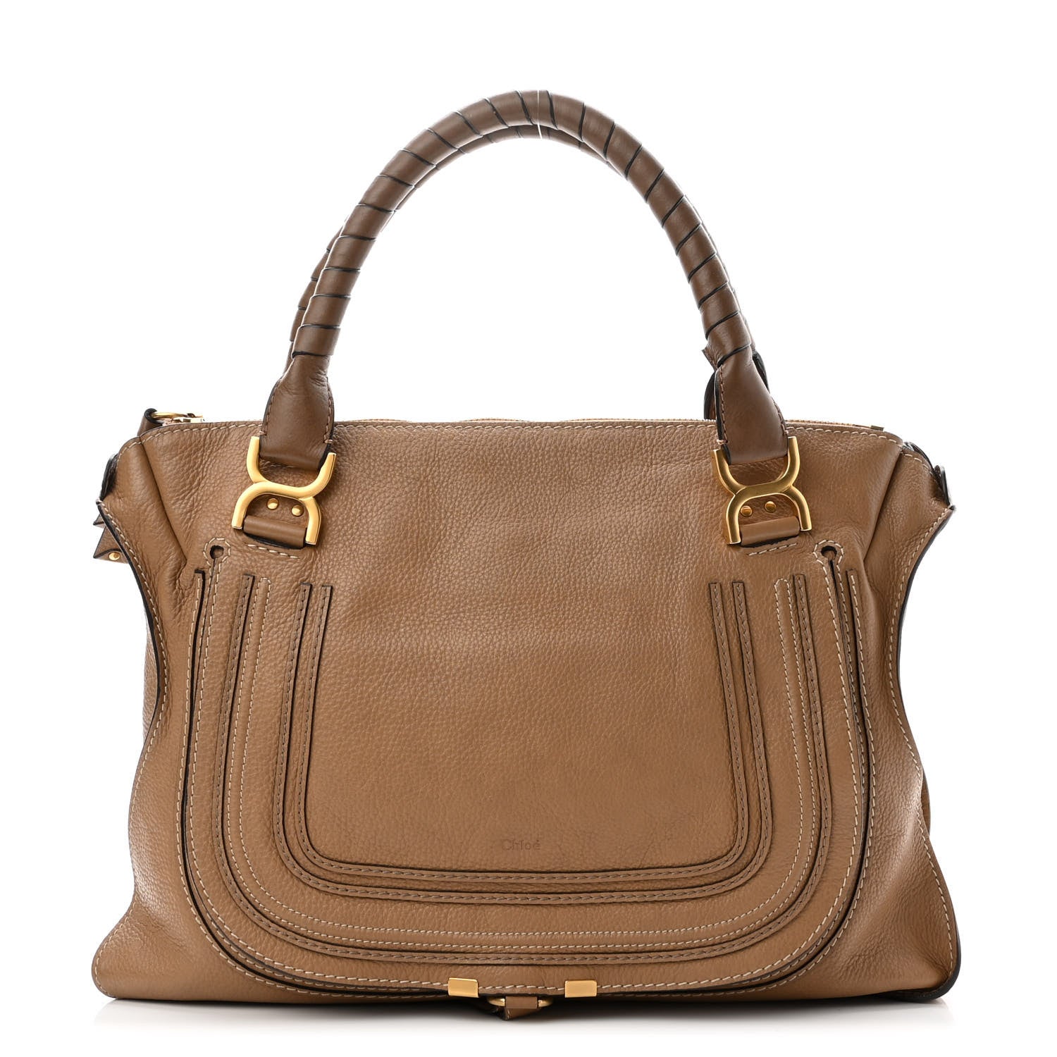 Chloe Calfskin Large Marcie Satchel Nut 1 of 10