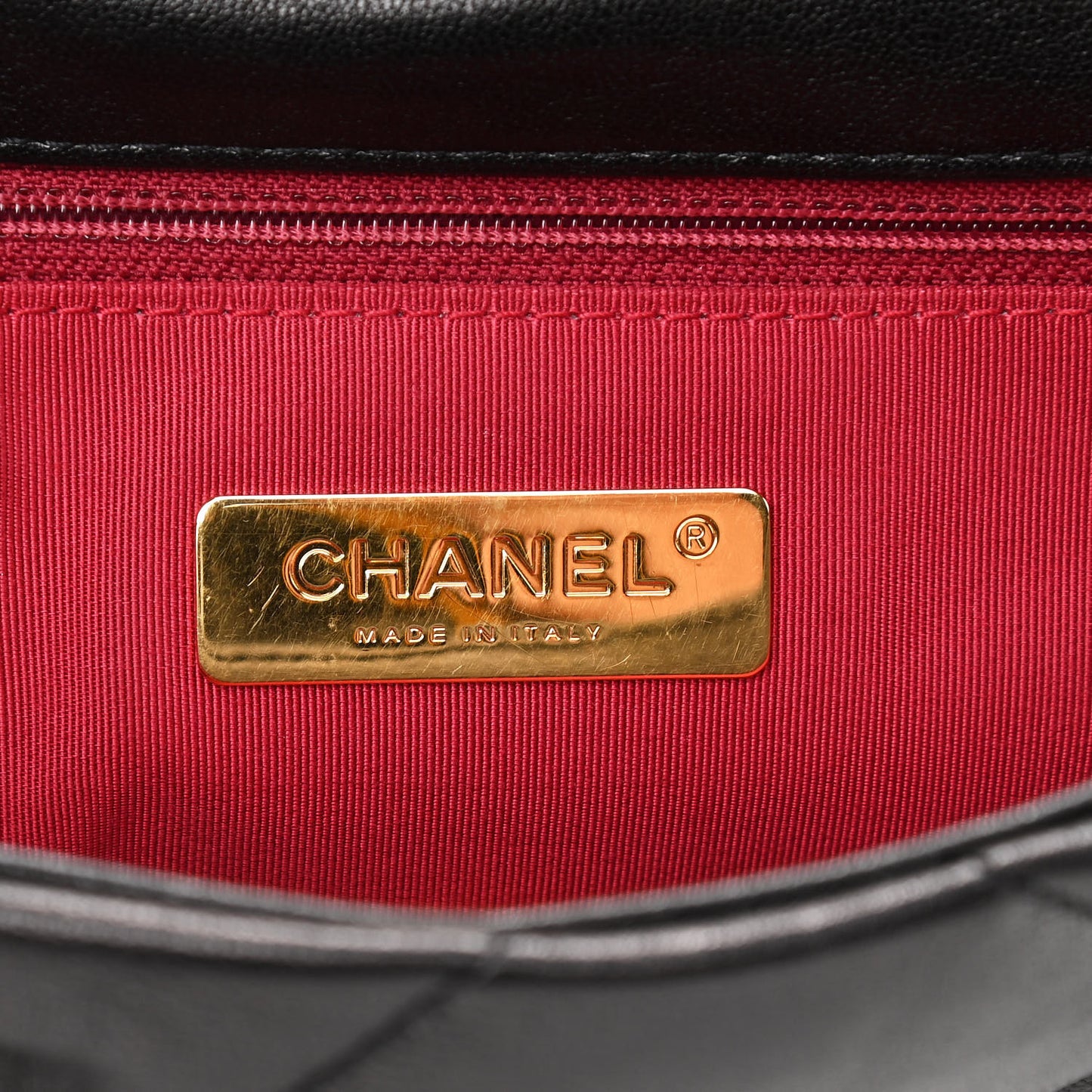 Goatskin Quilted Medium Chanel 19 Flap Black
