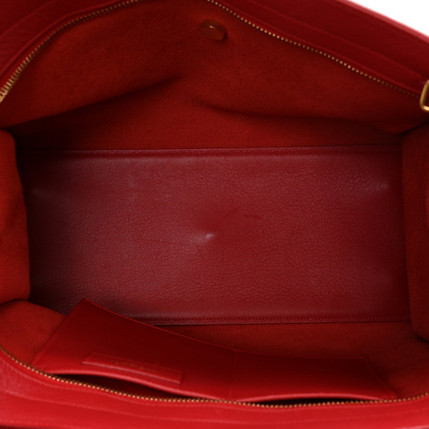 Saint Laurent Calfskin Small Monogram Cabas Lipstick Red 5 of 10