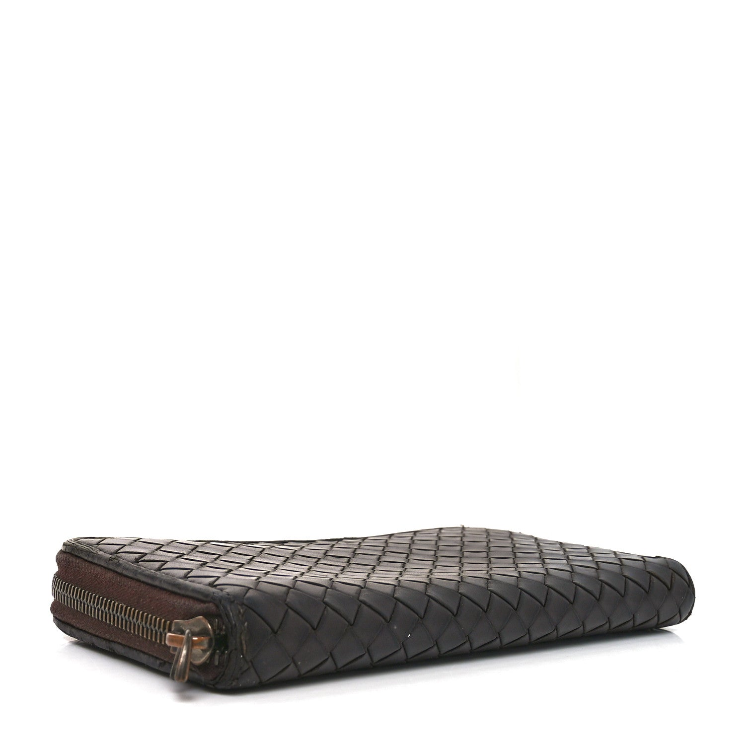 Bottega Veneta Nappa Intrecciato Zip Around Wallet Brown 4 of 12