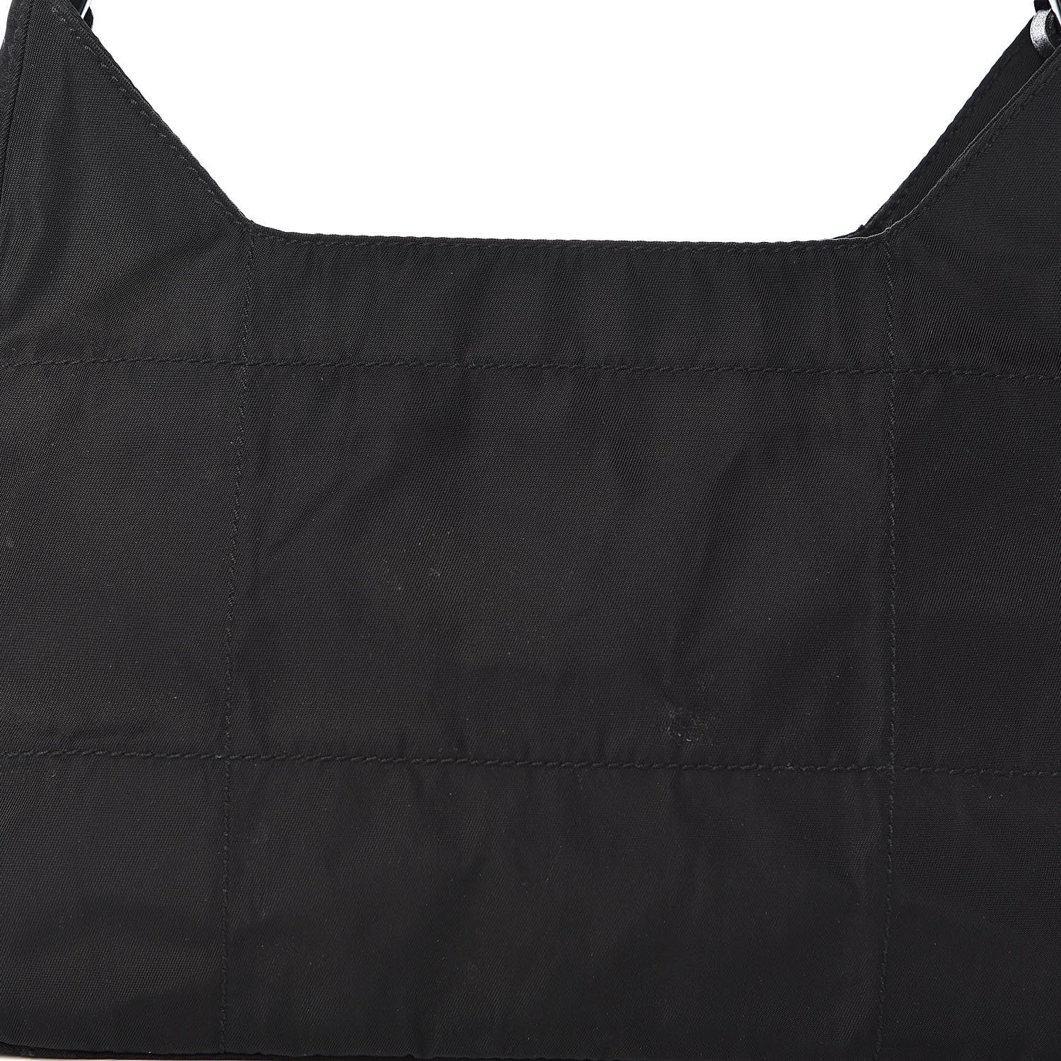 Prada Tessuto Nylon Shoulder Bag Black 10 of 10