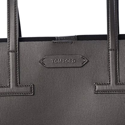 Tom Ford Grained Calfskin Small T Tote Grey 12 of 12